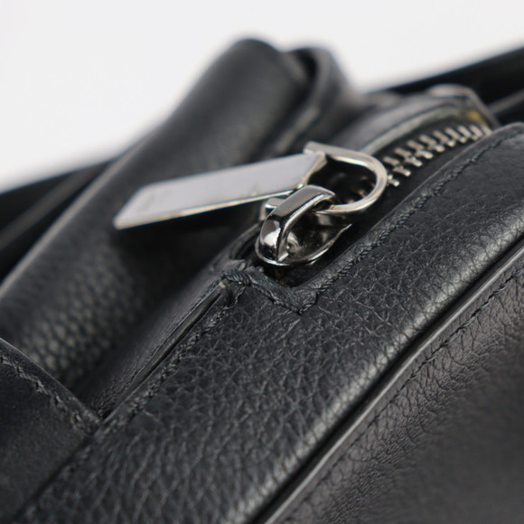 Christian Louboutin Bench Reporter Shoulder Bag Leather Black Red - Picture 8 of 9